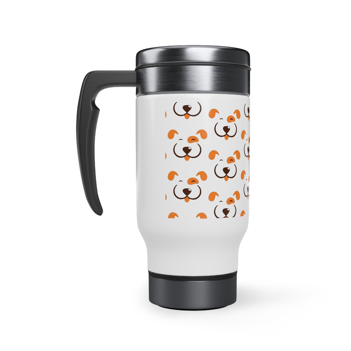 Stainless Steel Travel Mug with Handle, 14oz